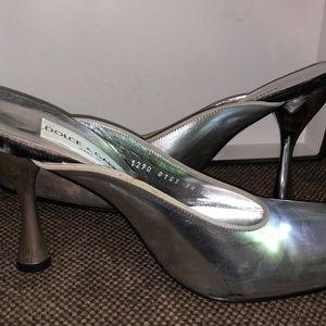 WORN DOLCE & GABBANA SILVER HEALS SIZE 38